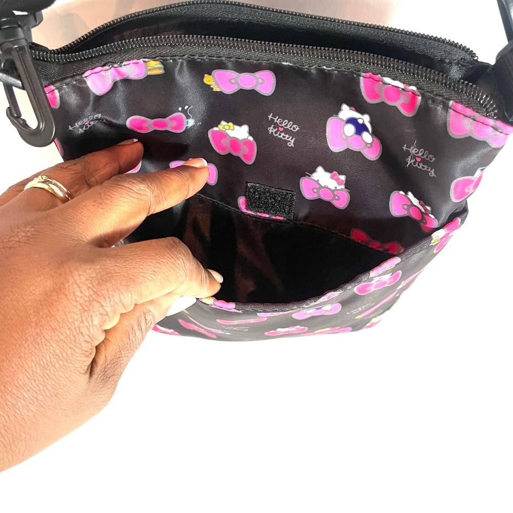 Hello Kitty Bow Crossbody Bag Soft Goth Travel Y2K - Picture 6 of 12